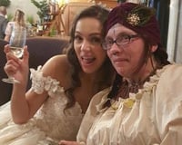 Anji's wedding at Harlaxton Manor