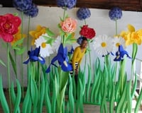Giant paper flowers