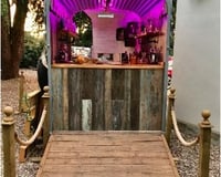 Vintage Horse Box Bar inside 