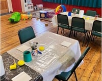 Birthday party set up