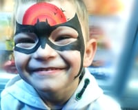 Batman Face Paint Smile
