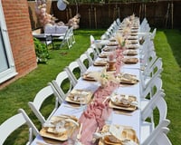 Table set up for a Baptism