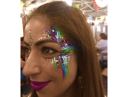 Lipstick powder & paint logo