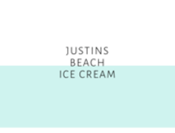 Justins Beach ice cream logo