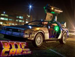 BTTF Car Delorean Time Machine Hire logo