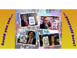 Richard Ellis caricaturist logo