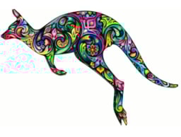 Snazzy Roo Face Painting & Glitter logo