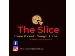 The Slice Stone Baked Pizza logo