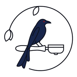 Spangled drongo coffee logo