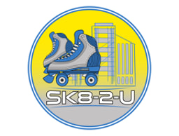 sk8-2-u Mobile Roller Skating Disco Company logo