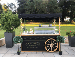 Victoria's Ice Cream Cart logo
