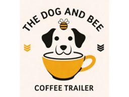 The Dog and Bee Coffee Trailer logo