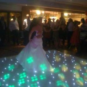 white Starlit LED dance floor