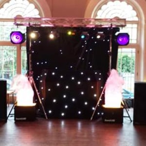 Black Gold Disco Rig with laser and flame lights