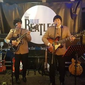 The Blue Beatles Duo - Scott & Jon - Nehru jackets