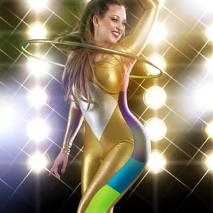 Doe Demure hula hooper