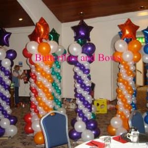 Sculpted Balloon Columns