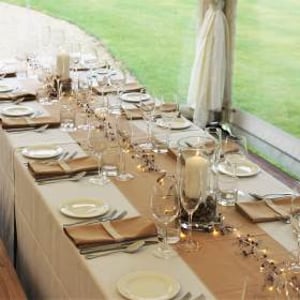 Fine crockery, Verdi cutlery, Reserva glasses, cappuccino linen 2