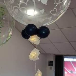 Heart bubble with rose lights 1