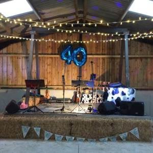 perfect setting for a barn dance
