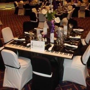 Black and white music theme