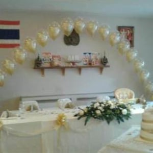 Top Table arch & swagging