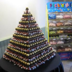 cooling castle barn pick n mix and ferrero lindt lindor pyramid