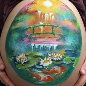 Belly bump painting