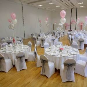 Burnham Park Hall Chair Cover Hire and Balloons Decorations
