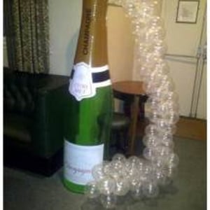 Champagne Bottle and Balloon Display Slough