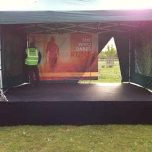 Small Outside Covered Stage