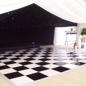 Black and White Acrylic Dancefloor
