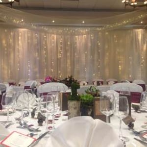 devere new place arden suite ceiling drapes swags backdrop 1