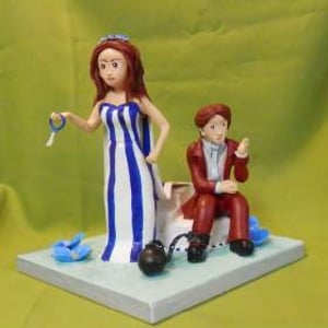 Bespoke Polymer Clay Wedding Topper