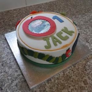 Hungry Caterpillar Themed Celebration Cake