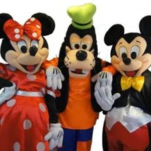 Mickey, Minnie and Goofy