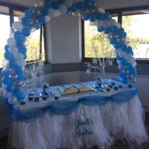 Cake Table Balloon Arch in Hertfordshire, Bedfordshire, Essex & surrounding areas. 