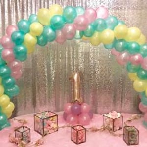 Cake Table Balloon Arch in Hertfordshire, Bedfordshire, Essex & surrounding areas. 