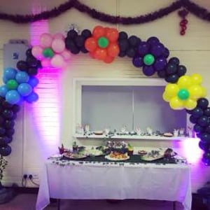 Flower Themed Balloon Arch in Hertfordshire, Bedfordshire, Essex & surrounding areas. 