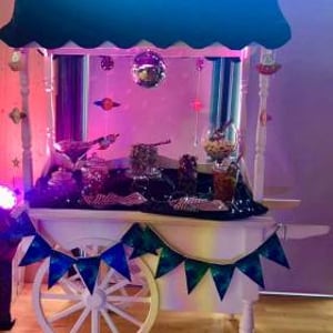 Space Themed Candy Cart hire in Hertfordshire, Bedfordshire, Essex & surrounding areas. 
