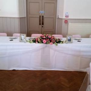 Top table swagging hire in Hertfordshire, Bedfordshire, Essex & surrounding areas.