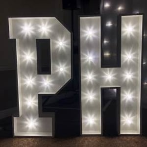 4ft Light Up Letter hire in Hertfordshire, Bedfordshire, Essex & surrounding areas. 