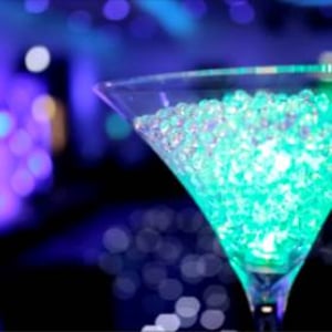 Martini Glass Table Centrepiece hire in Hertfordshire, Bedfordshire, Essex & surrounding areas. Perfect for weddings, birthdays & corporate events