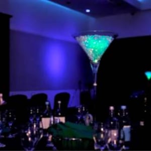 Martini Glass Table Centrepiece hire in Hertfordshire, Bedfordshire, Essex & surrounding areas. Perfect for weddings, birthdays & corporate events