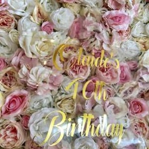 Flower Wall hire in Hertfordshire, Bedfordshire, Essex & surrounding areas. Perfect for weddings, birthdays & baby showers