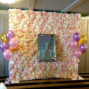 Flower Wall hire in Hertfordshire, Bedfordshire, Essex & surrounding areas. Perfect for weddings, birthdays & baby showers
