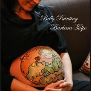 ' My Sweet Angel ' Pregnancy Bump Painting