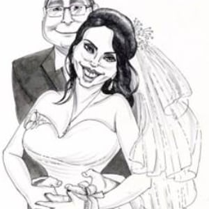 Caricature for Wedding Guests to Sign!
