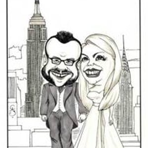 Caricature for Wedding Guests to Sign!