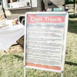 The Menu at wedding for 130